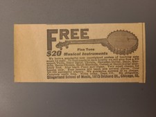 1924 Slingerland School of Music Banjo Advertisement picture