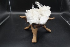 Natural clear quartz cluster quartz crystal mineral specimen with Stand- 1LB picture