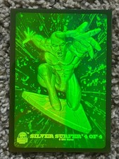 1994 Fleer Marvel Universe Silver Surfer 3D Hologram #4 PLEASE READ picture