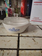 vintage CorningWare Blue Cornflower 1-Pint Menuette Saucepan (Model P-81-B) picture