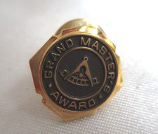 Vintage Masonic Lapel Pin Grand Masters Award Terry Berry 24 GP picture