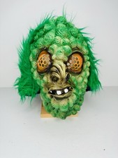 Vintage Fun World Fly Bug Monster Vinyl Halloween Horror Mask Top Stone picture