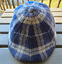 Boston Scally Co. The Distillery Plaid Scally Cap Hat Blue/Gray M/L picture
