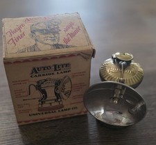 NOS RARE Vintage AutoLite Carbide Lamp Lantern w/ Box Universal Lamp Co Read picture