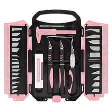 34pcs Large Exacto Knife Set Pink Deluxe Craft Precision Knife Set Include 3p... picture