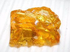 59.50 Ct Natural Baltic Butterscotch Amber Faceted Rough  Certified 37x28x22.6 picture