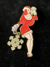 Disney Shopping Jessica Holiday Christmas Snowflake LE 250 Pin Rare 2008 picture