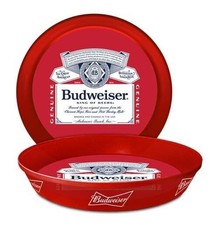 Budweiser Signature Serving Tray White Colored Made Of Plastic picture