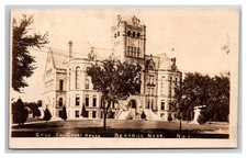 RPPC Gage County Court House Beatrice NE Street View Zercher Pub picture