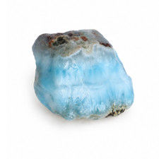 Nature created sky blue rough Dominican Larimar 34mm picture