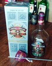 450cl large empty bottle Chivas Regal whiskey 12 years in box and with new pump picture