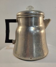 Vintage Wear-Ever 3008 Aluminum Stovetop Percolator Coffee Pot Complete USA picture