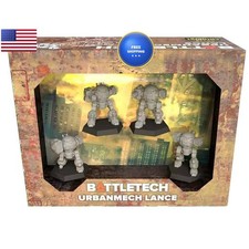 BattleTech UrbanMech Lance Force Pack Miniatures Wargame Grey Catalyst Game Labs picture