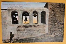 Used 1908 Postcard Mission Bells, San Juan Capistrano Mission, CA J2 AS IS  picture