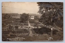 J97/ Ypsilanti Michigan RPPC Postcard c1910 State Normal College Garden 400 picture