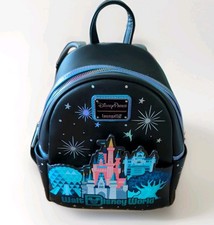 Disney Parks Loungefly Walt Disney World 4 Icons Backpack HTF Excellent  picture