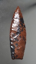 Authentic Hensel Point 4.35 Inch Obsidian Primitive Repro picture