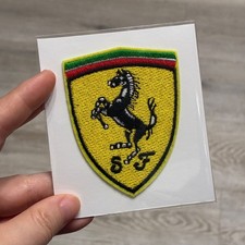 Ferrari Logo Crest Embroidered Iron-On Patch 2.5