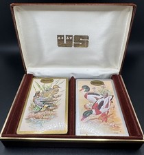 🦆 Set of 2 VTG Congress Brand Playing Cards Mallard Ducks in Case Sealed Decks picture