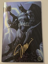 DC Absolute Batman #1 Variant Foil Cover SIGNED BY JIM LEE AT NYCC26 W/COA picture