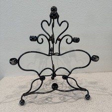 Vintage EPNS Silver Plate Stand 9 Hole Candelabra Epergne Centerpiece Holder picture
