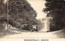 G99/ Brecksville Ohio RPPC Postcard c1920 Welcome Sign Automobile picture