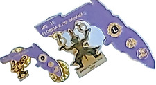 Lion's Inter. Florida & Grand Bahama 2008 MD-35 Thailand 2 Lapel Pins (090823) picture