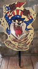 Vtg 1998 Tasmanian Devil Looney Tunes Lawn Art Warner Bros Tornado Sign picture