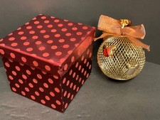 Vtg Disney Christmas Ornament Wire Mesh Ball Mickey Mouse 3