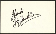 Ty Hardin d2017 signed autograph 3x5 cut Actor in series Bronco C353 picture