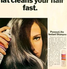 1968 Clairol Instant Spray Shampoo Advertisement Life Magazine Hair Care HM2BB picture