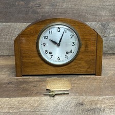 Vintage PLYMOUTH MANTLE CLOCK MADE IN USA-With Original Key And Instructions picture