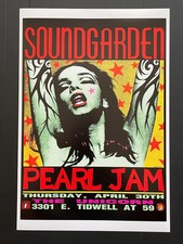 SOUNDGARDEN & PEARL JAM 1992 CONCERT POSTER reproduction poster New picture