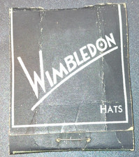 Vintage Wimbledon Hats Lansburgh's Washington DC Matchbook Matches picture