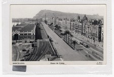 BARCELONA - Paseo De Colon Postcard - Spain Unused Photo Antique picture