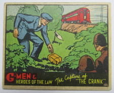 1936 Gum Inc G-Men & Heroes of The Law #101 The Capture Of The Crank picture