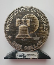 Banthrico Bicentennial Eisenhower $ Coin Bank East End State Bank Houston Tx picture