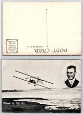 Aviator Harry Atwood Flying a Burgess-Wright Model F Biplane Postcard AQ6 picture