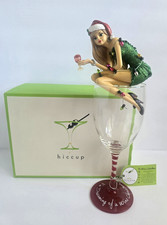 Pavillion Hiccup I'm Dreaming of a Wine Christmas Girl in Glass Figurine Retired picture
