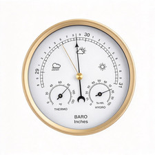 3-In-1 Analog Weather Station, 132Mm Barometer Thermometer Hygrometer, Accurate picture