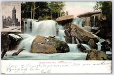 ANTIQUE MUDDY CREEK FALLS NEW CASTLE PA ALLIANCE OH CHURCH POSTCARD PV picture