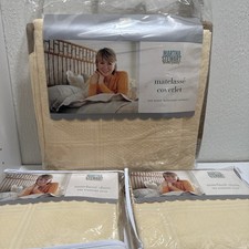 VTG 90s Martha Stewart Everyday Matelasse Coverlet 2 Matching Shams K Mart Queen picture