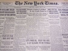 1935 MAY 7 NEW YORK TIMES - SENATOR CUTTING IS KILLED IN AIR CRASH - NT 4880 picture