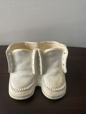 Vintage NAPCO Double Baby Shoe Planter National Potteries Made In Japan Ceramic picture