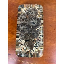 Vintage Taxidermy Rattlesnake in Resin Paperweight Oddities Curiosities Display picture