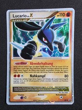 Pokemon TCG Lucario LV.X DP12 Black Star Promo - Diamond & Pearl - German / LP picture