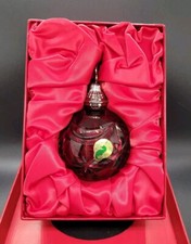 WATERFORD 2010 RED CASED Crystal Ball Ornament 2nd in Series  picture