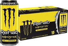 Monster Rehab Tea + Lemonade + Energy, Energy Drink ,15.5 Ounce | Pack of 15, picture