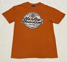 2014 St. Louis, Mo. Gateway Harley Davidson T-Shirt Large Orange picture