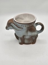Vtg Frankoma Donkey Figural Coffee Mug Dem. 1978 USA Collectible picture